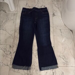 Spanx raw hemmed pull on Dark Blue Jeans